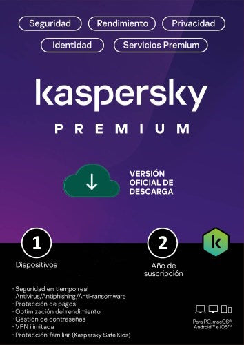 Kaspersky Premium Antivirus protección contra phishing y amenazas online