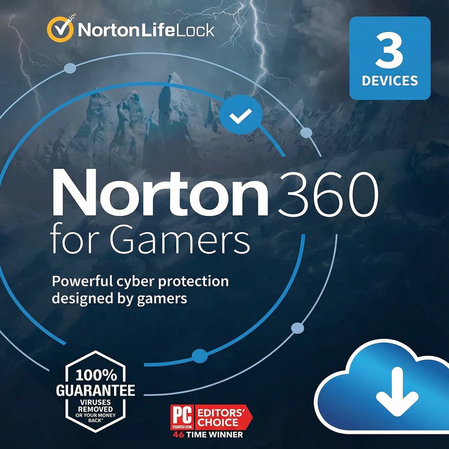 Norton 360 for Gamers 3 dispositivos por 1 año – Protección avanzada para PC, Android, Mac e iOS