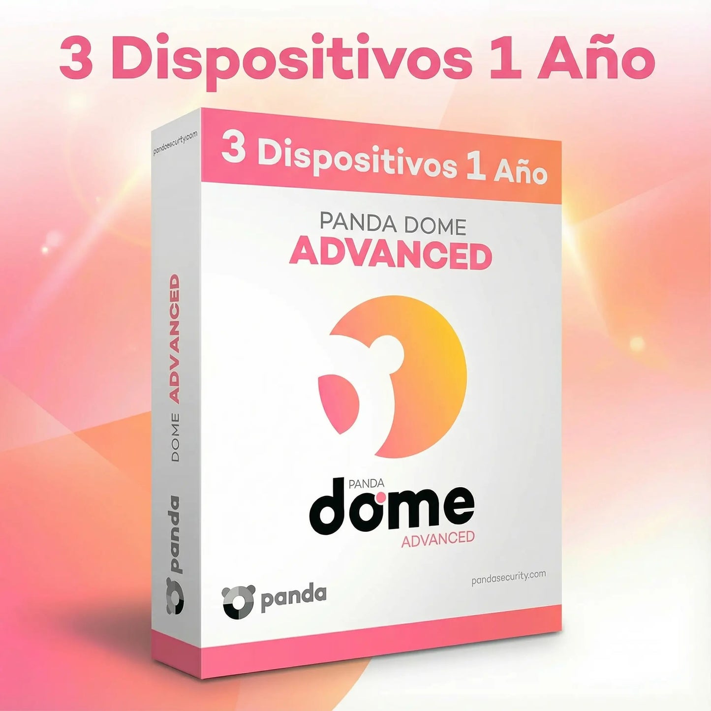 Panda Dome Advanced Antivirus – Licencia 1 Año para 3 Dispositivos con protección avanzada y navegación segura