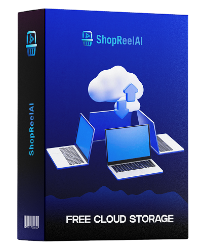 ShopReelAI xBundle: almacenamiento en la nube gratuito e ilimitado para tus archivos empresariales.