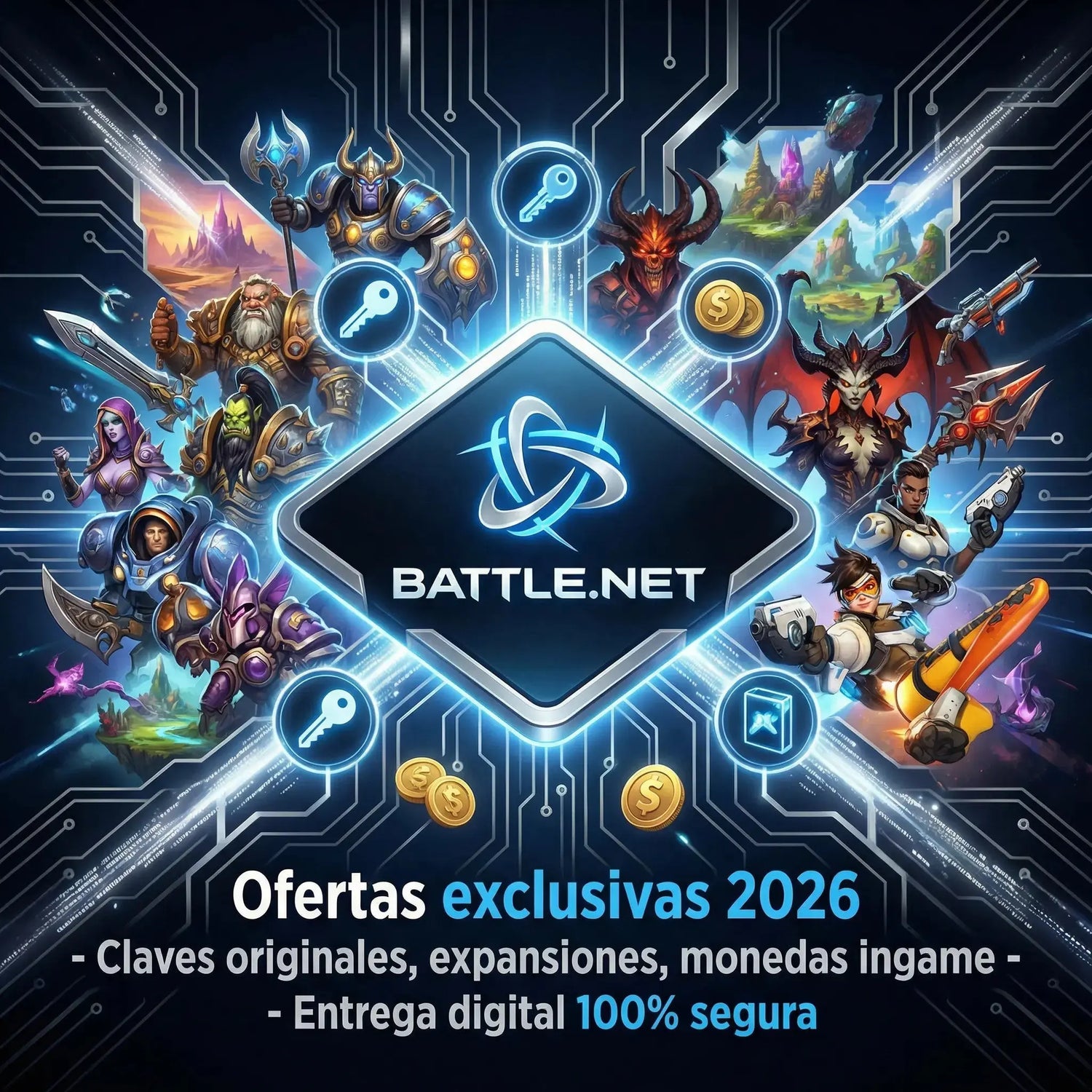 Claves digitales Blizzard económicas 2026 con activación rápida y segura en Multilicen