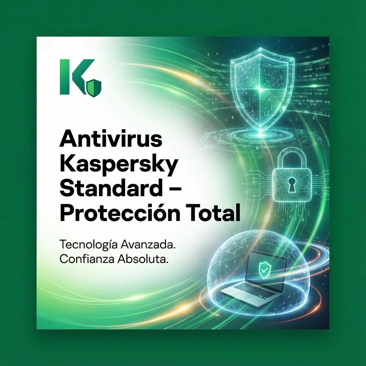 Antivirus Kaspersky Standard licencia original digital para PC con protección avanzada contra virus y malware