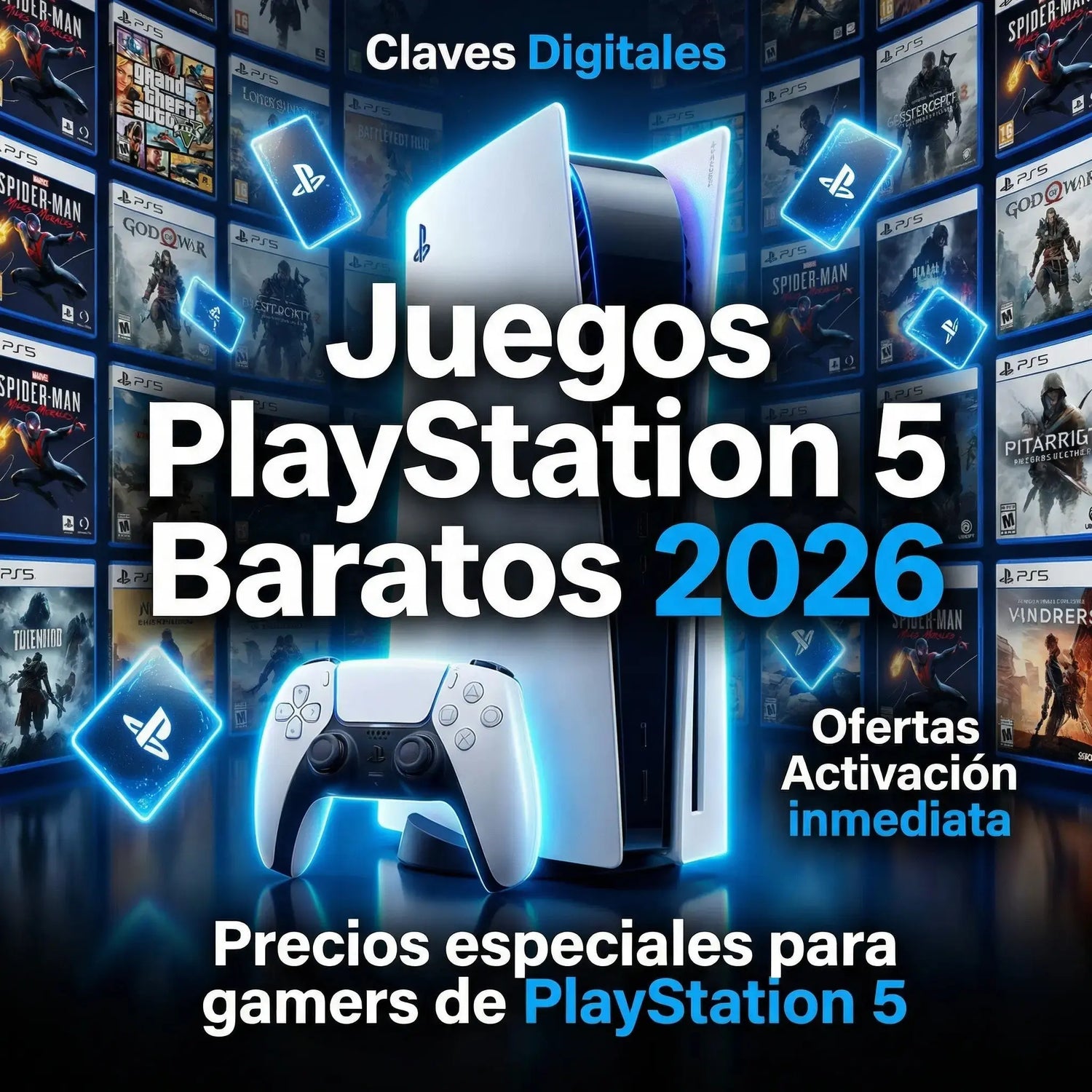 Juegos PlayStation 5 baratos 2026 con claves digitales originales y entrega inmediata
