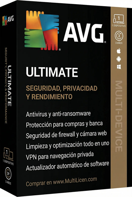 Licencia AVG Ultimate 2026 Original – Multilicen