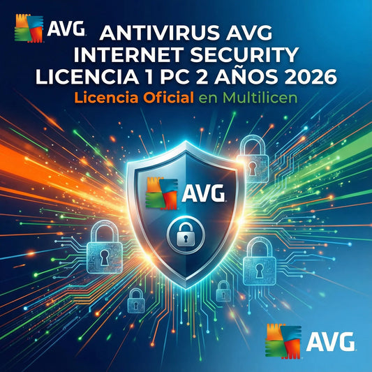 Antivirus Avg Internet Security Licencia 1 Pc 2 Años 2026