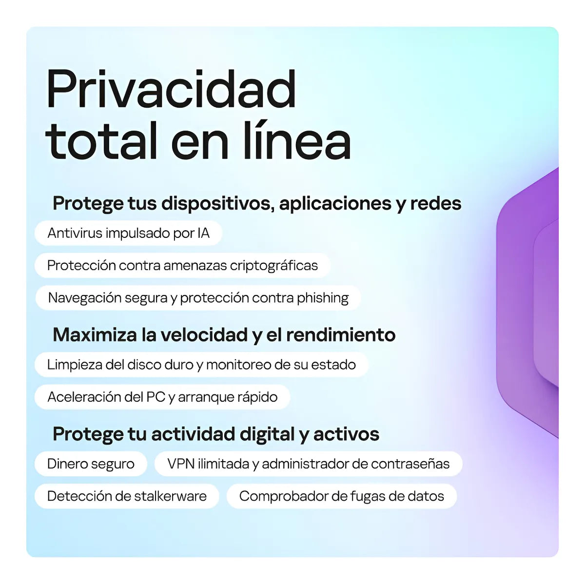 Licencia digital Kaspersky Plus para Windows, Mac y móviles