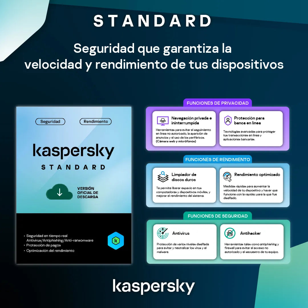 Kaspersky Standard | 3 Dispositivos | 1 Año