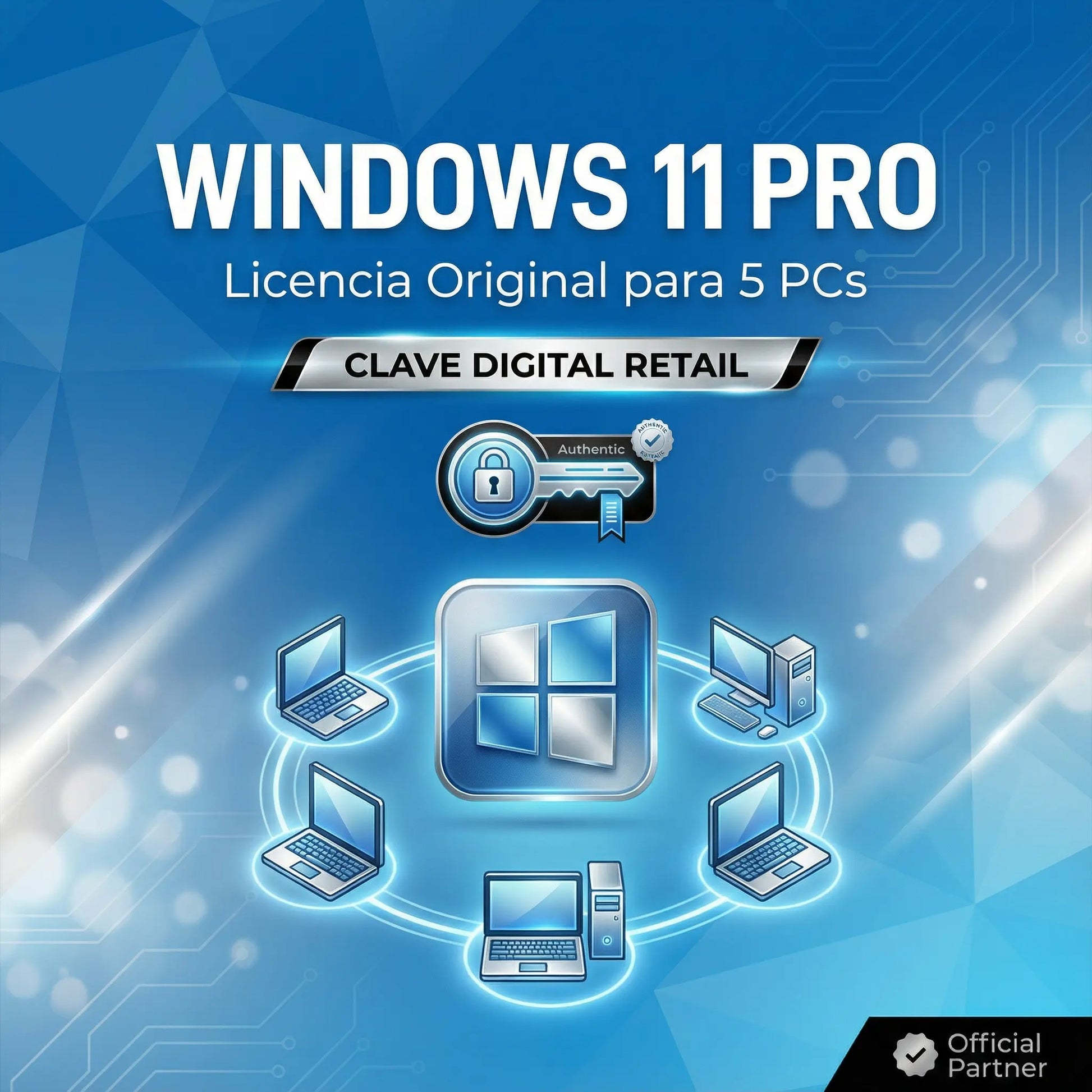Windows 11 Pro (5PC) Cd Key Retail Microsoft Global