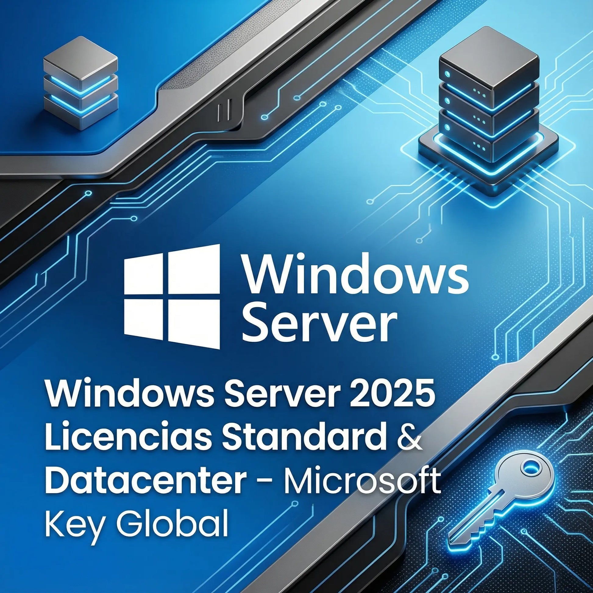 Clave digital original de Windows Server 2025 – Activación segura y soporte multilenguaje