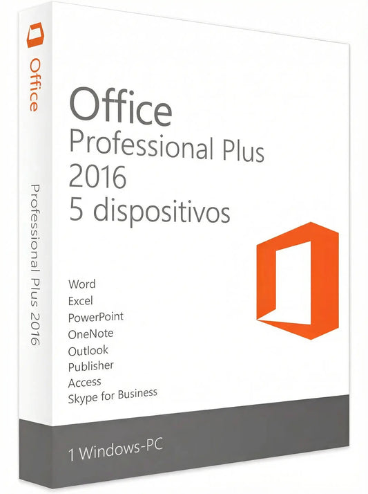 Microsoft Office 2016 Professional Plus – 5 PC