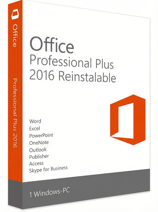 Microsoft Office 2016 Professional Plus – Licencia Reinstalable para Windows
