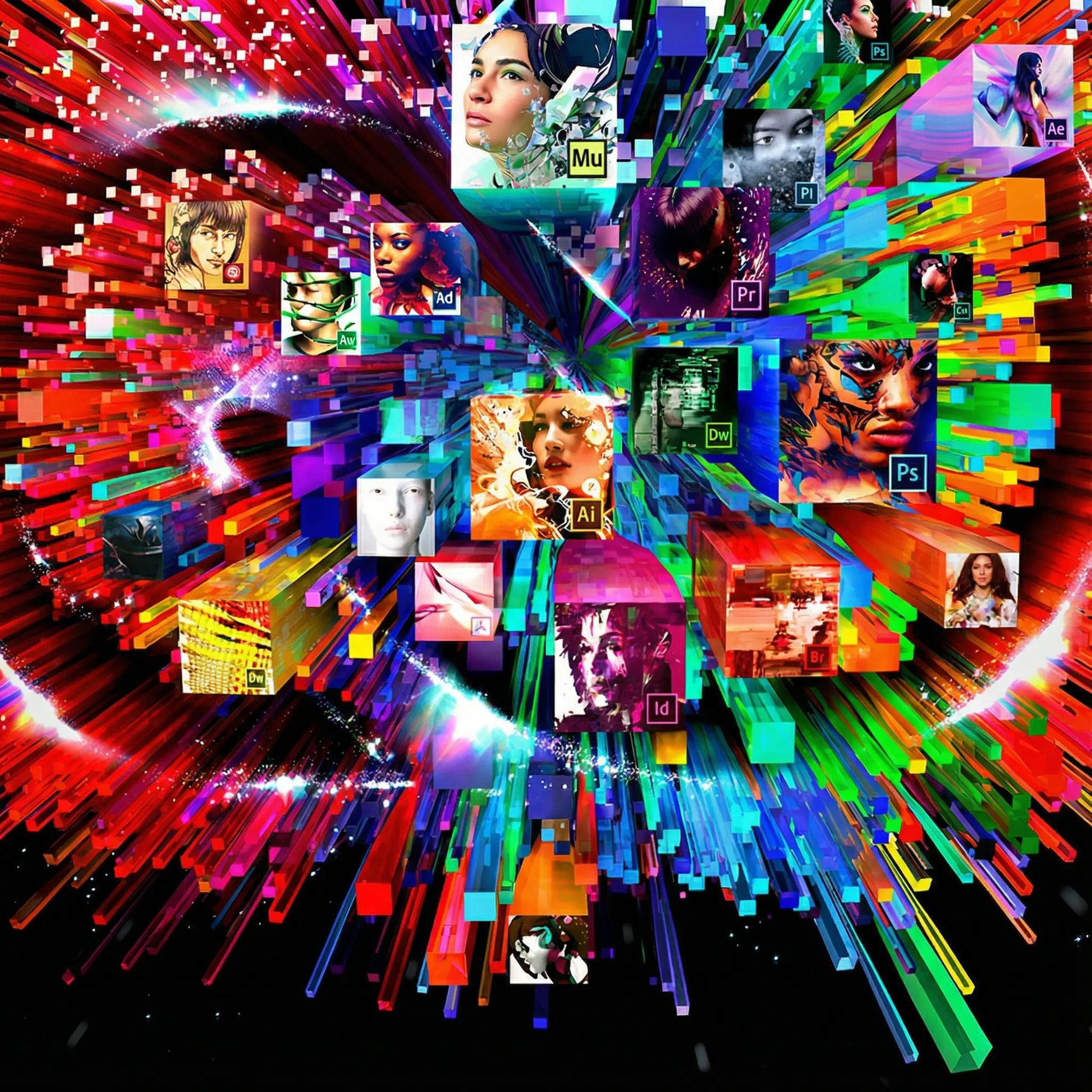 Suscripción Adobe Creative Cloud 1 mes para PC – Acceso completo a apps creativas