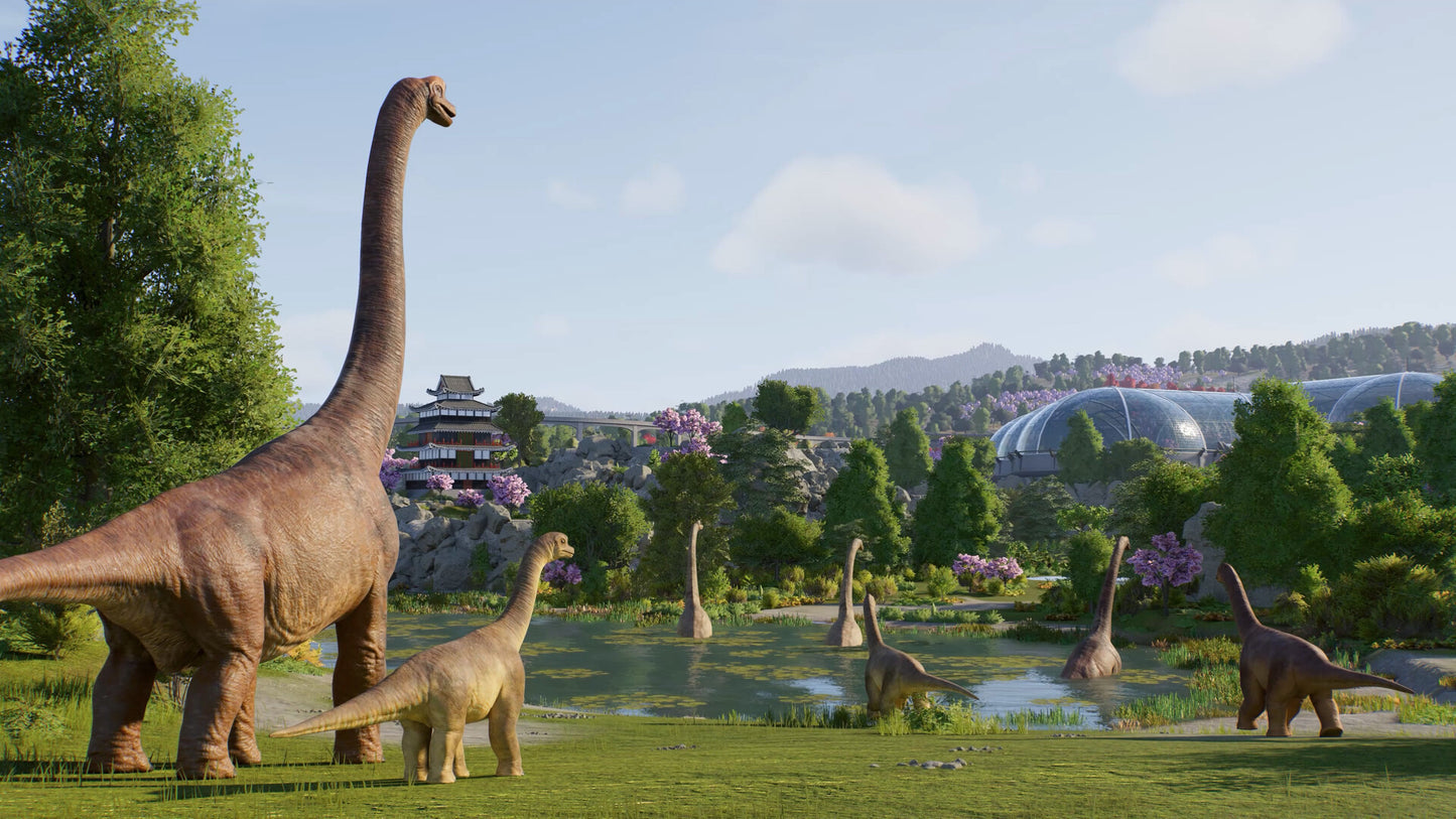 Vista del Crucero Cretácico, nueva atracción turística en Jurassic World Evolution 3.