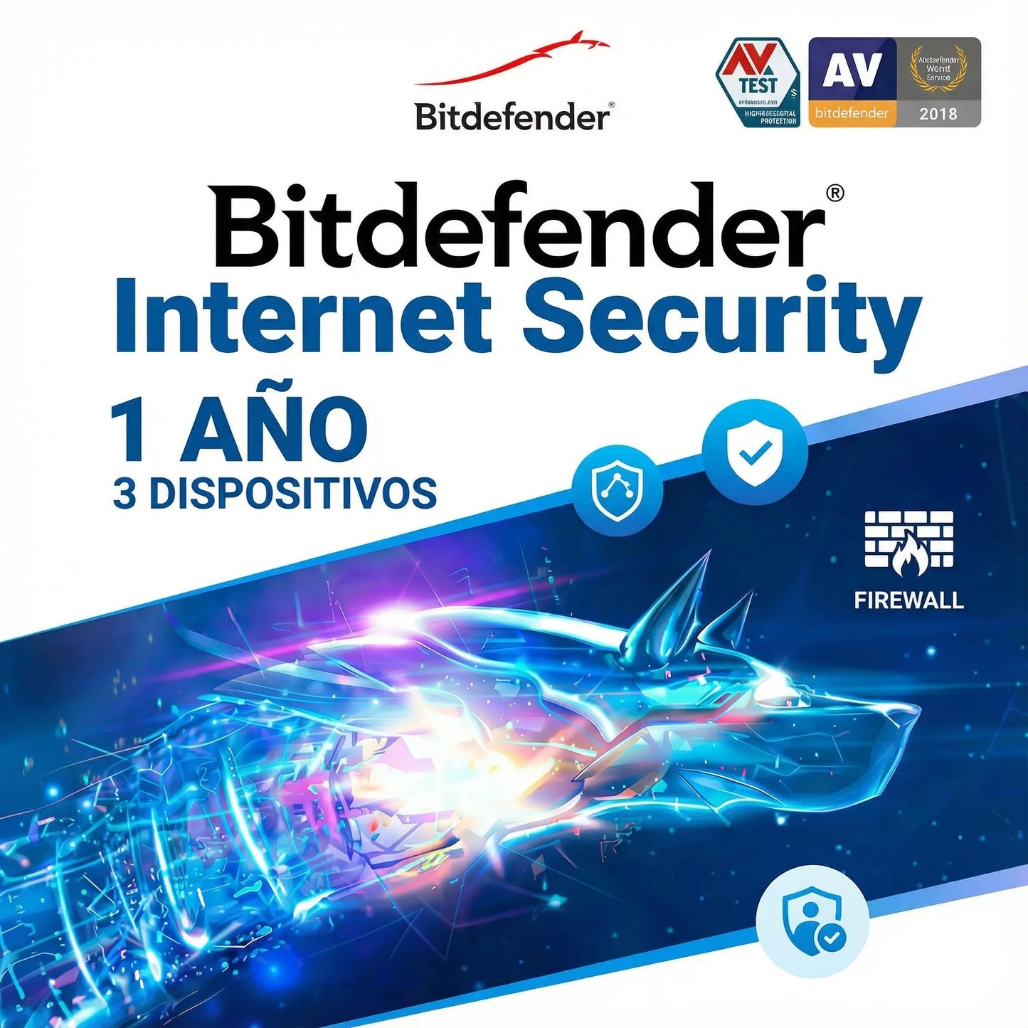 Alt: Licencia original Bitdefender Internet Security para protección confiable