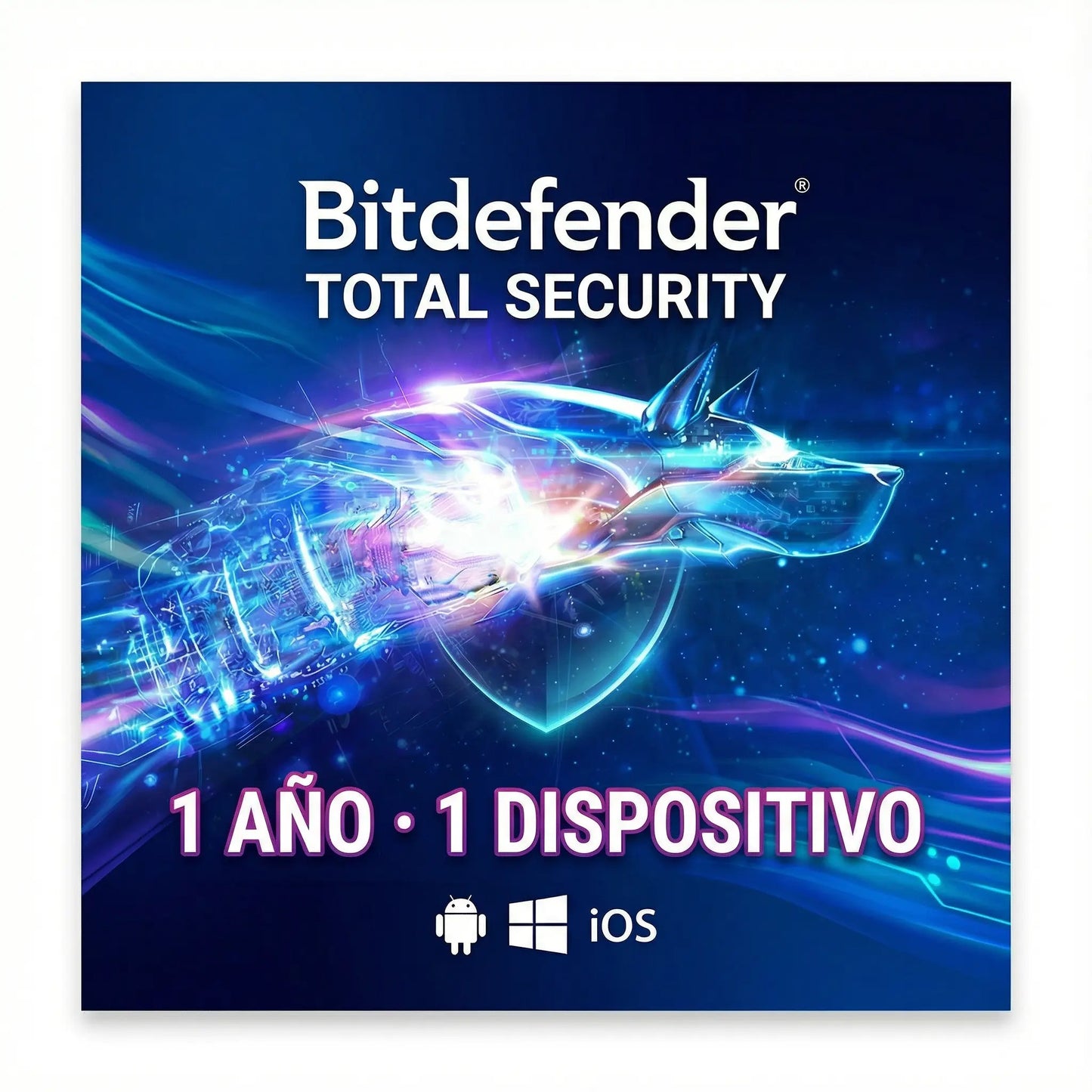 Antivirus Bitdefender Total Security multiplataforma con seguridad avanzada
