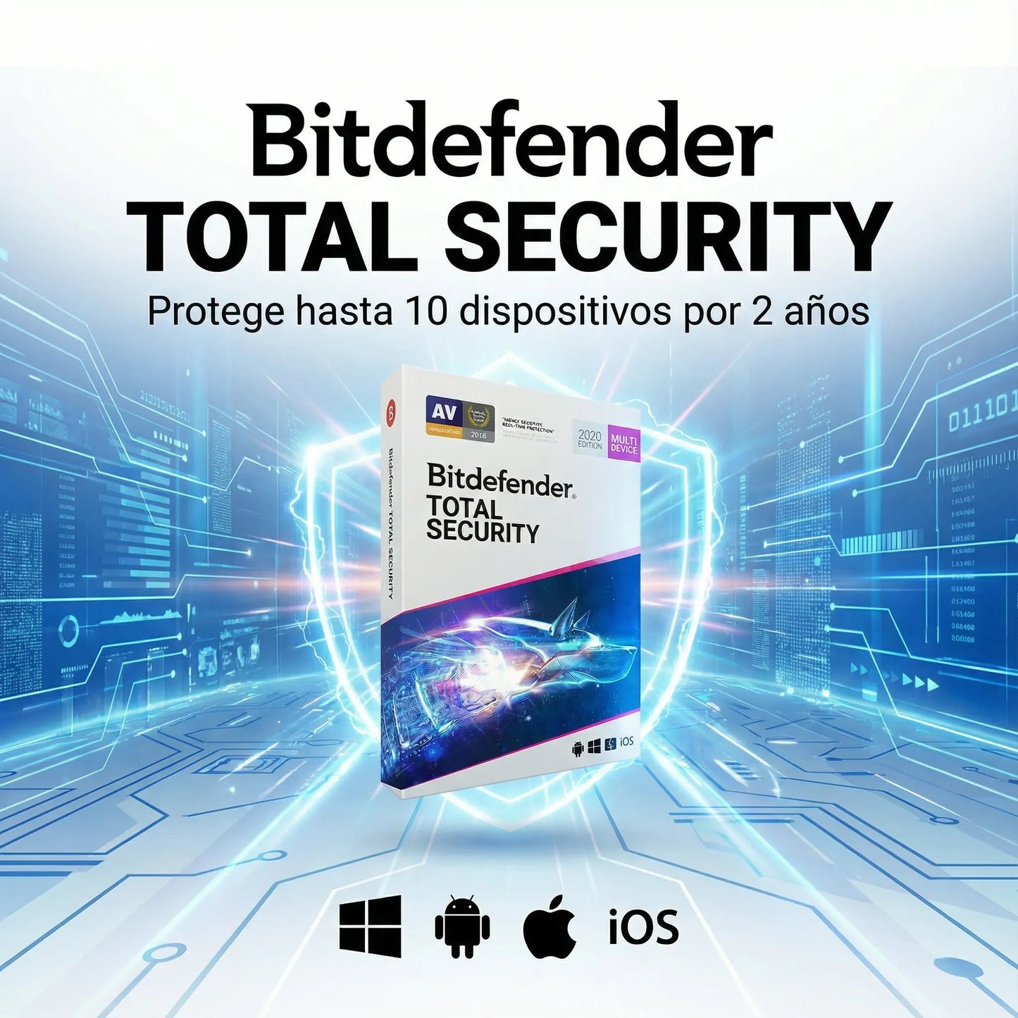 Bitdefender Total Security ofrece protección avanzada contra virus y ransomware