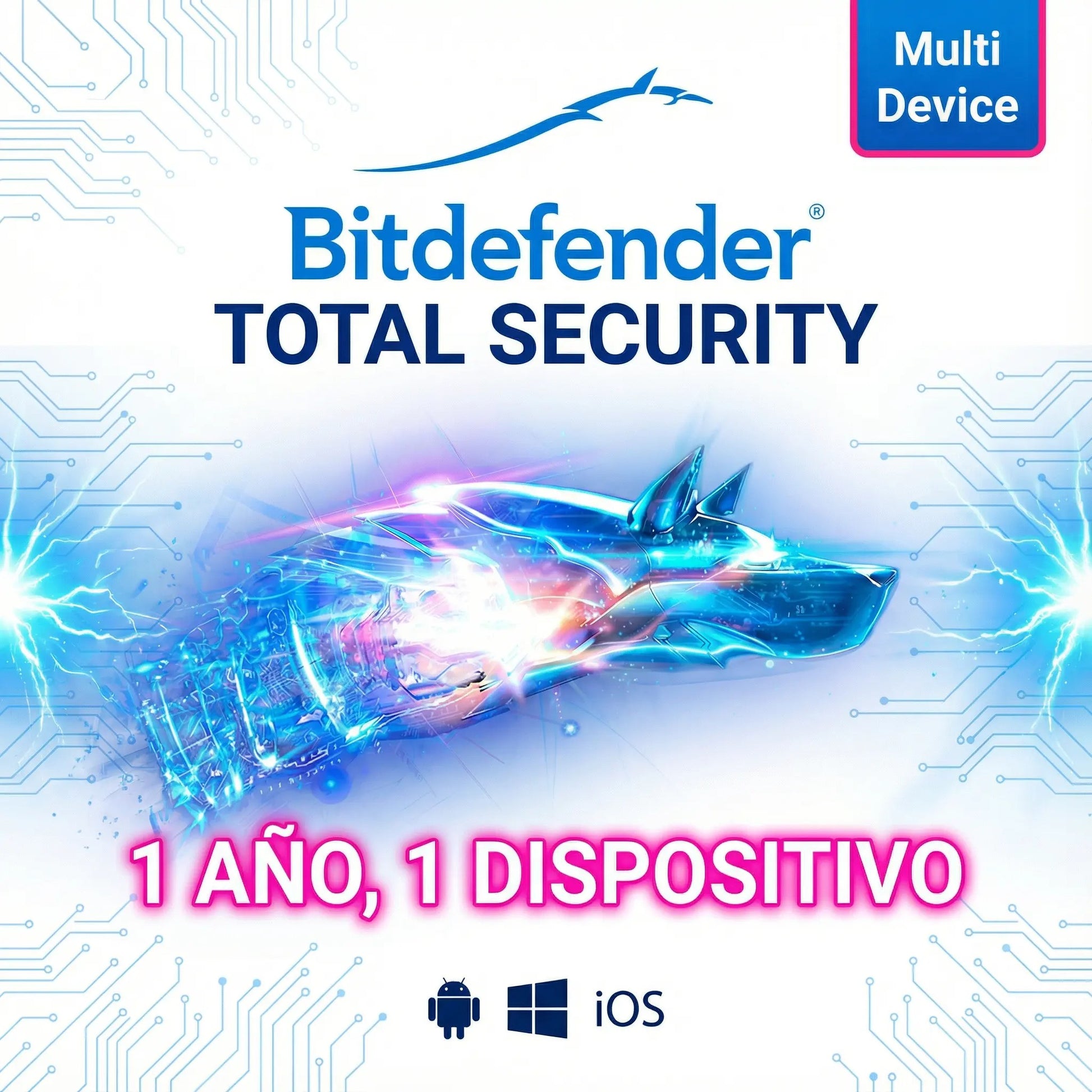Bitdefender Total Security protección completa para PC, Mac, Android e iOS con seguridad avanzada