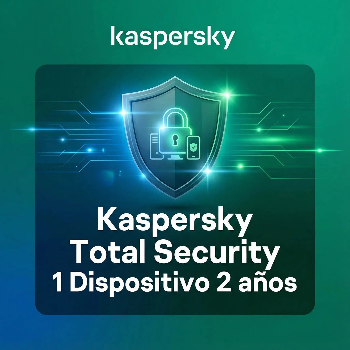 Kaspersky Total Security licencia original 2 años para 1 dispositivo con protección completa