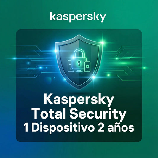 Kaspersky Total Security licencia original 2 años para 1 dispositivo con protección completa