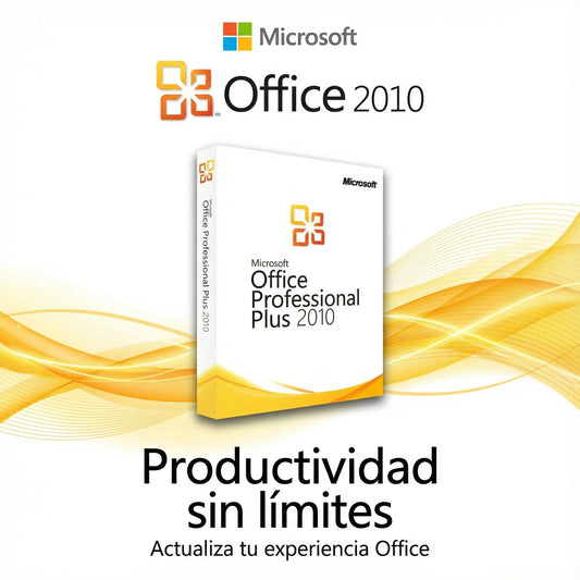 Microsoft Office 2010 Professional Plus original para Windows – Suite completa de productividad