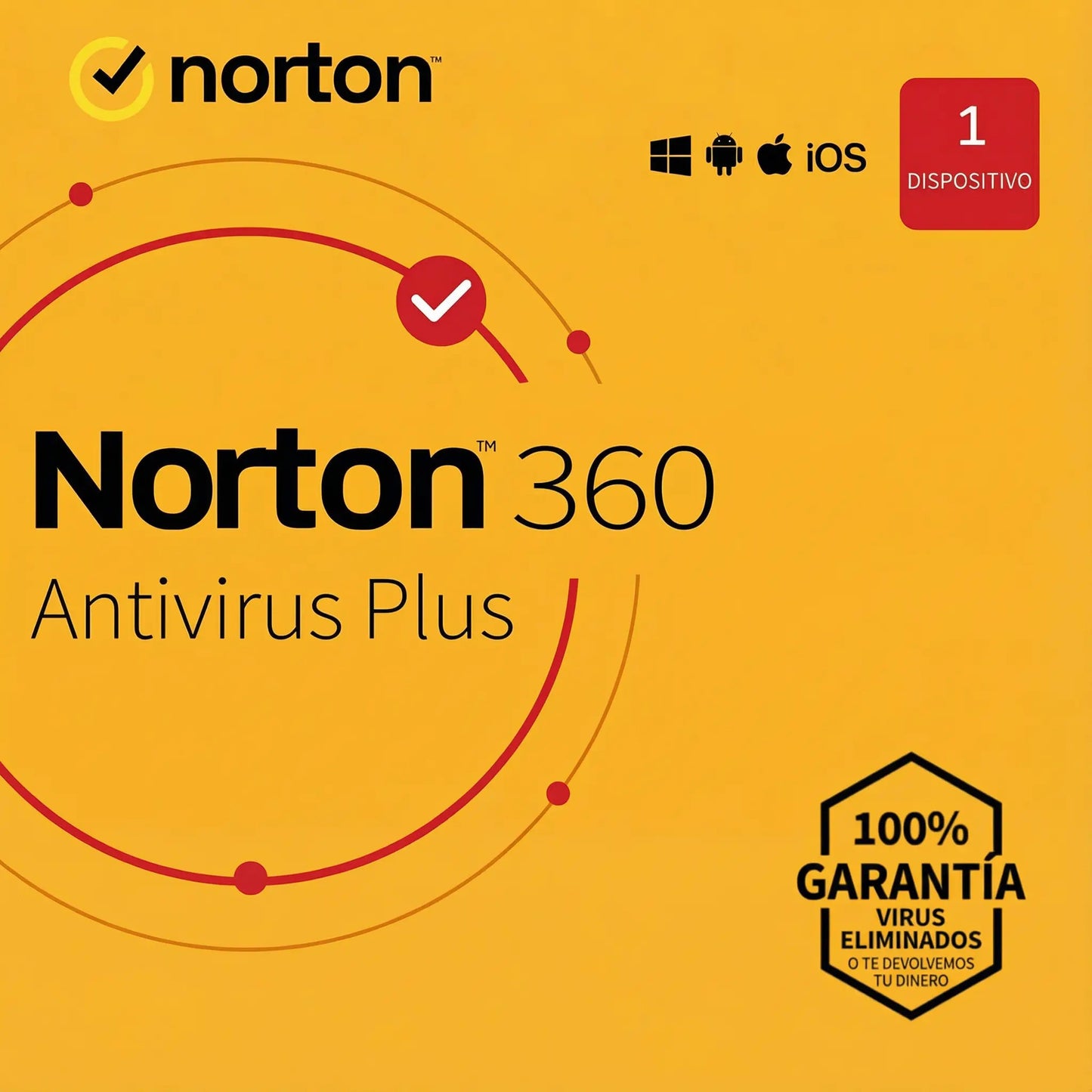 Norton Antivirus Plus para 1 dispositivo por 1 año – Protección esencial contra virus y malware