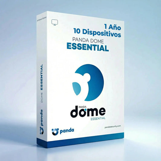 Panda Dome Essential Antivirus – Licencia 1 Año para 10 Dispositivos con protección completa y navegación segura