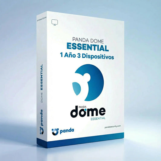Panda Dome Essential Antivirus – Licencia 1 Año para 3 Dispositivos con protección completa y navegación segura