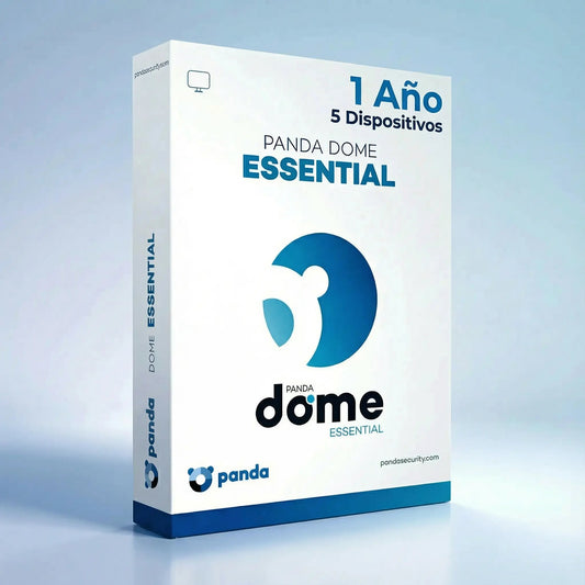 Panda Dome Essential Antivirus – Licencia 1 Año para 5 Dispositivos con protección completa y navegación segura